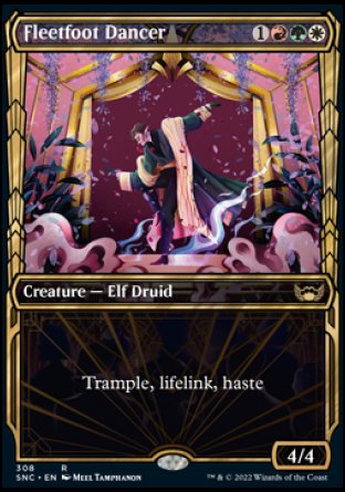 (308) Magic The Gathering Streets of New Capenna: Extras Single: Fleetfoot Dancer (V.1) Holo Rare