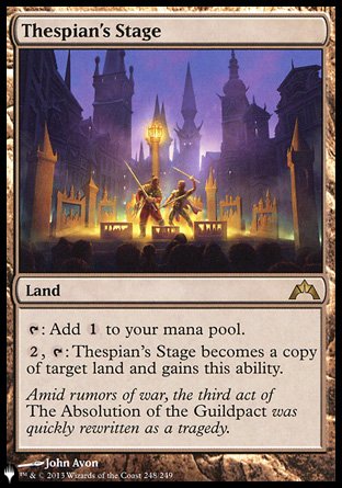 (248) Magic The Gathering The List Single: Thespian's Stage Rare