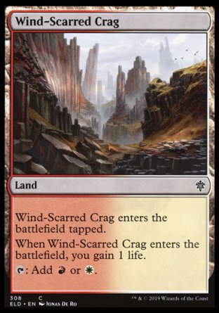 (308) Magic The Gathering Throne of Eldraine: Extras Single: Wind-Scarred Crag Common