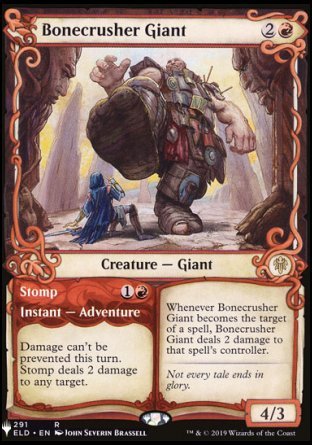 (291) Magic The Gathering The List Single: Bonecrusher Giant // Stomp Rare