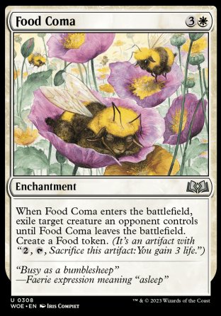 (308) Magic The Gathering Wilds of Eldraine: Extras Single: Food Coma Holo Uncommon