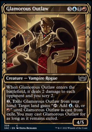 (309) Magic The Gathering Streets of New Capenna: Extras Single: Glamorous Outlaw (V.1) Common