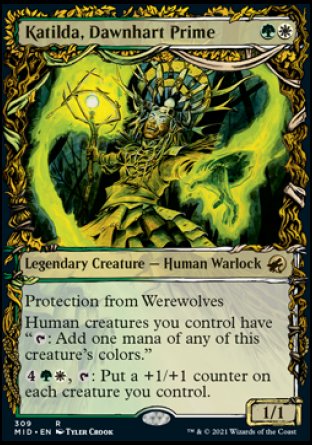 (309) Magic The Gathering Innistrad: Midnight Hunt: Extras Single: Katilda, Dawnhart Prime Rare