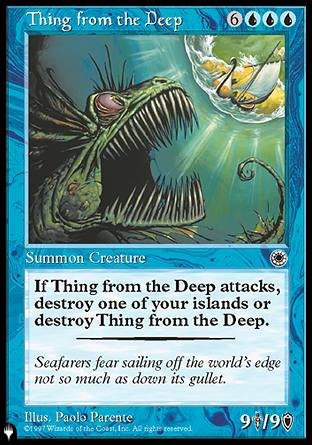 (073) Magic The Gathering The List Single: Thing from the Deep Rare