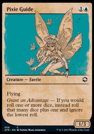 (309) Magic The Gathering Adventures in the Forgotten Realms: Extras Single: Pixie Guide Holo Common