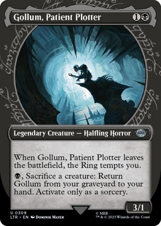 (309) Magic The Gathering The Lord of the Rings: Tales of Middle-earth: Extras Single: Gollum, Patient Plotter (V.1) Uncommon