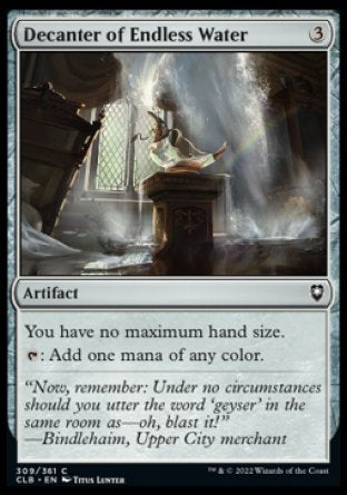(309) Magic The Gathering Commander Legends: Battle for Baldur's Gate Single: Decanter of Endless Water Holo Common