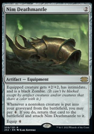 (309) Magic The Gathering Double Masters 2022 Single: Nim Deathmantle Holo Rare