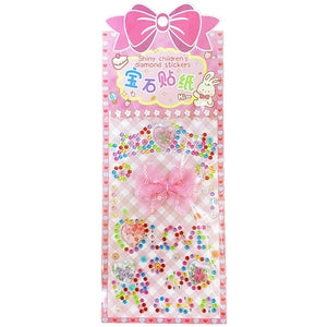 3D Rhinestone Gem Stickers: Bow Lace 1