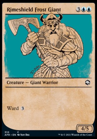 (310) Magic The Gathering Adventures in the Forgotten Realms: Extras Single: Rimeshield Frost Giant Common