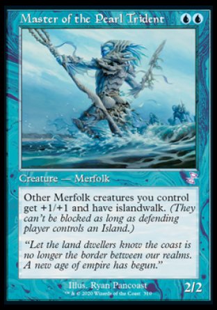 (310) Magic The Gathering Time Spiral Remastered: Extras Single: Master of the Pearl Trident Holo Time Shifted