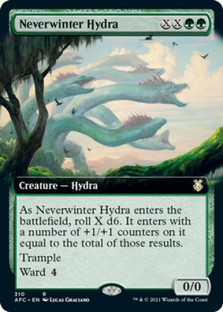 (310) Magic The Gathering Commander: Adventures in the Forgotten Realms: Extras Single: Neverwinter Hydra Rare