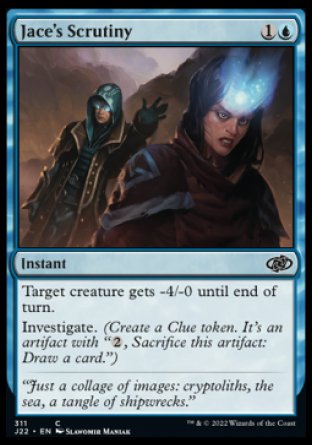 (311) Magic The Gathering Jumpstart 2022 Single: Jace's Scrutiny Common