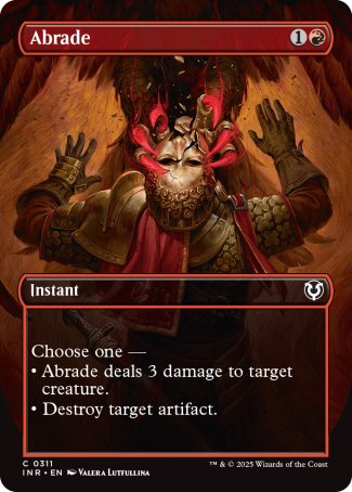 (311) Magic The Gathering Innistrad Remastered: Extras Single: Abrade Holo Common