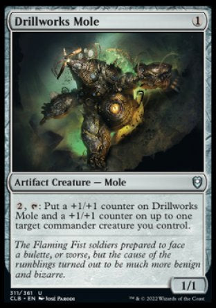 (311) Magic The Gathering Commander Legends: Battle for Baldur's Gate Single: Drillworks Mole Holo Uncommon