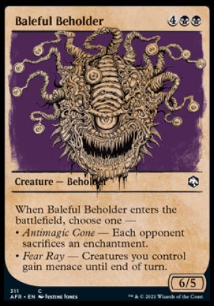 (311) Magic The Gathering Adventures in the Forgotten Realms: Extras Single: Baleful Beholder Common