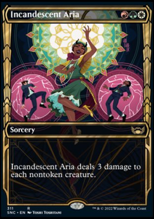 (311) Magic The Gathering Streets of New Capenna: Extras Single: Incandescent Aria (V.1) Rare