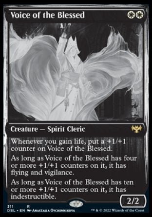 (311) Magic The Gathering Innistrad: Double Feature Single: Voice of the Blessed Holo Rare