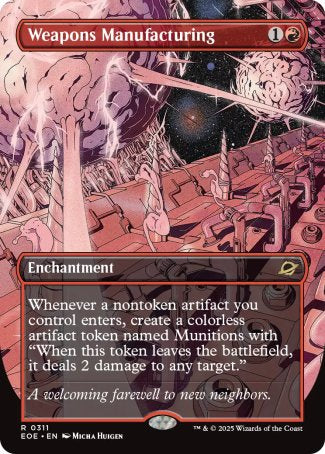 (311) Magic The Gathering Edge of Eternities: Extras Single: Weapons Manufacturing Holo Rare