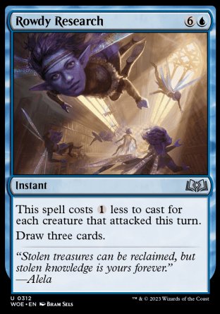 (312) Magic The Gathering Wilds of Eldraine: Extras Single: Rowdy Research Holo Uncommon