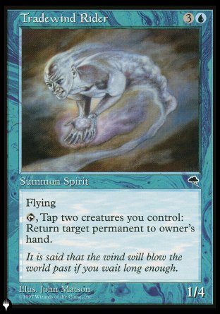 (098) Magic The Gathering The List Single: Tradewind Rider Rare