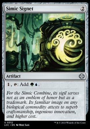 (312) Magic The Gathering Commander: The Lost Caverns of Ixalan Single: Simic Signet Uncommon