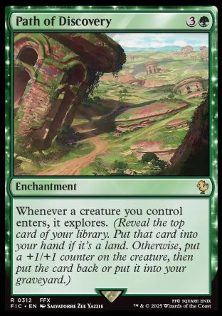 (312) Magic The Gathering Commander: Magic: The Gathering - FINAL FANTASY: Collector's Edition Single: Path of Discovery Holo Rare