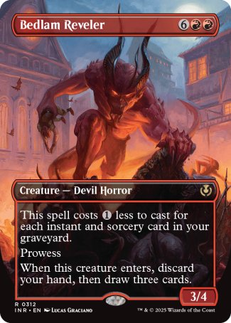 (312) Magic The Gathering Innistrad Remastered: Extras Single: Bedlam Reveler Holo Rare