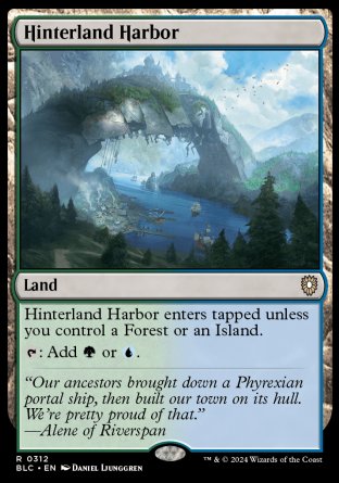 (312) Magic The Gathering Commander: Bloomburrow Single: Hinterland Harbor Rare
