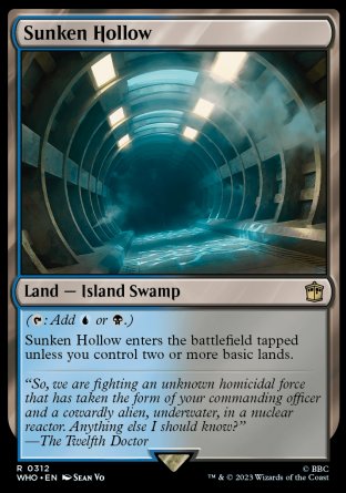 (312) Magic The Gathering Universes Beyond: Doctor Who Single: Sunken Hollow Holo Rare
