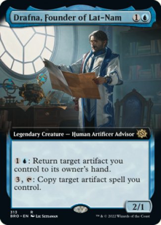 (313) Magic The Gathering The Brothers' War: Extras Single: Drafna, Founder of Lat-Nam Rare