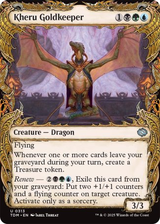 (313) Magic The Gathering Tarkir: Dragonstorm: Extras Single: Kheru Goldkeeper Holo Uncommon