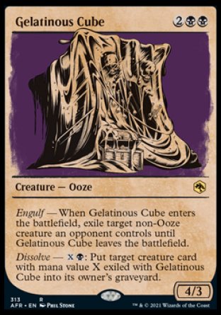 (313) Magic The Gathering Adventures in the Forgotten Realms: Extras Single: Gelatinous Cube Holo Rare
