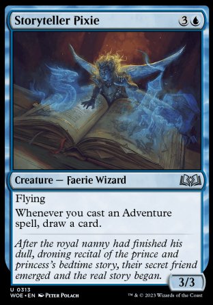 (313) Magic The Gathering Wilds of Eldraine: Extras Single: Storyteller Pixie Holo Uncommon