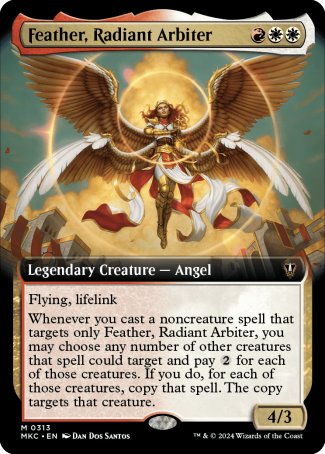 (313) Magic The Gathering Commander: Murders at Karlov Manor: Extras Single: Feather, Radiant Arbiter Mythic