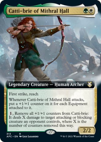 (313) Magic The Gathering Commander: Adventures in the Forgotten Realms: Extras Single: Catti-brie of Mithral Hall Rare