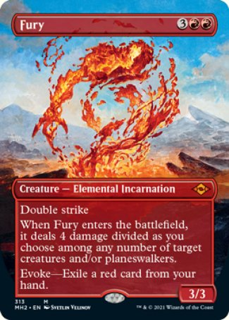 (313) Magic The Gathering Modern Horizons 2: Extras Single: Fury Holo Mythic