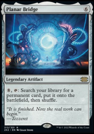 (313) Magic The Gathering Double Masters 2022 Single: Planar Bridge Holo Rare