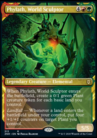 (313) Magic The Gathering Zendikar Rising: Extras Single: Phylath, World Sculptor Holo Rare