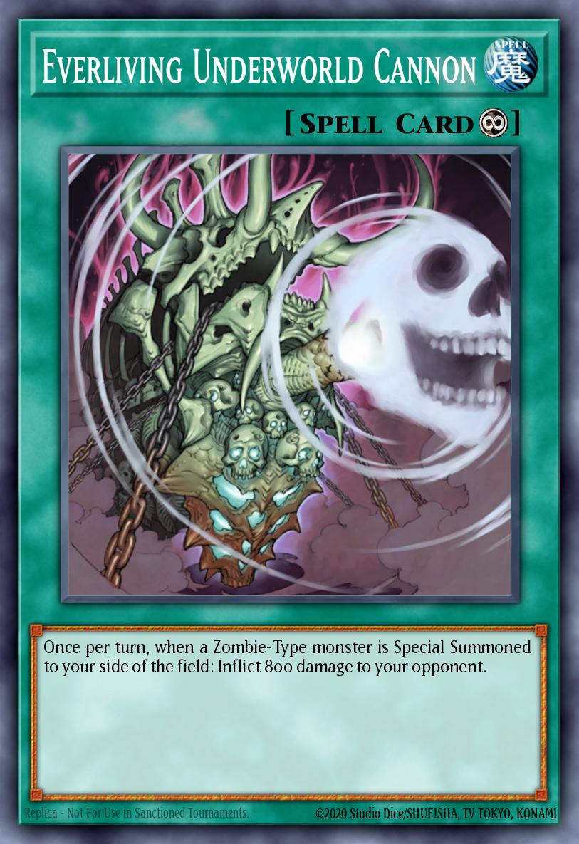 (214) YuGiOh TCG LCJW: Legendary Collection 4: Mega Pack Single: Everliving Underworld Cannon Common