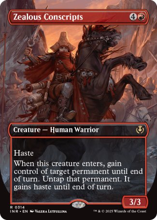 (314) Magic The Gathering Innistrad Remastered: Extras Single: Zealous Conscripts Holo Rare
