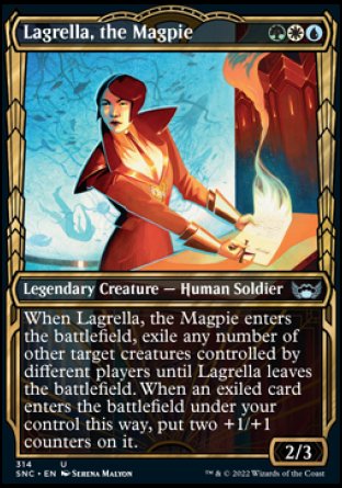 (314) Magic The Gathering Streets of New Capenna: Extras Single: Lagrella, the Magpie (V.1) Holo Uncommon