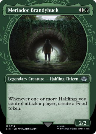 (314) Magic The Gathering The Lord of the Rings: Tales of Middle-earth: Extras Single: Meriadoc Brandybuck Holo Uncommon