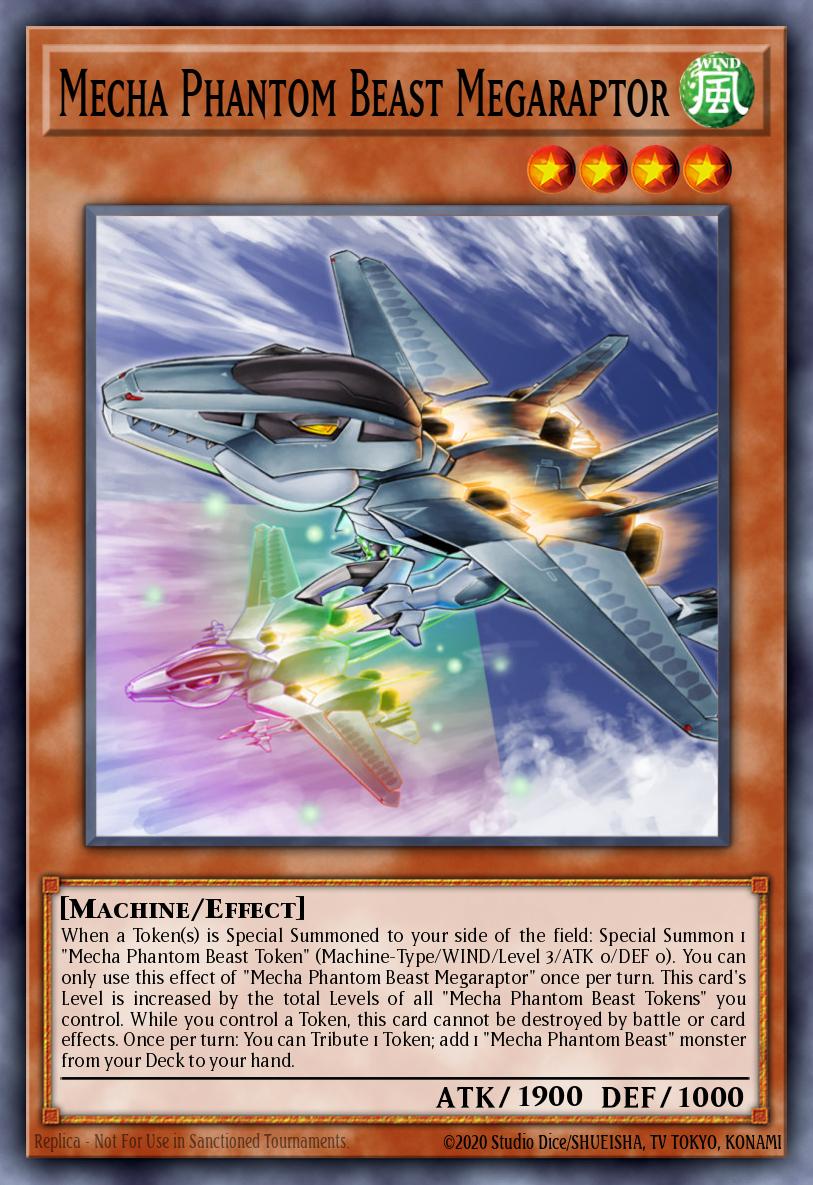 (007) YuGiOh TCG MP14: 2014 Mega-Tins Mega-Pack Single: Mecha Phantom Beast Megaraptor Super Rare