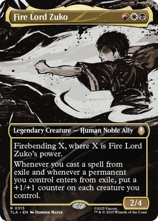 (315) Magic The Gathering Magic: The Gathering | Avatar: The Last Airbender: Extras Single: Fire Lord Zuko (V.1) Holo Rare