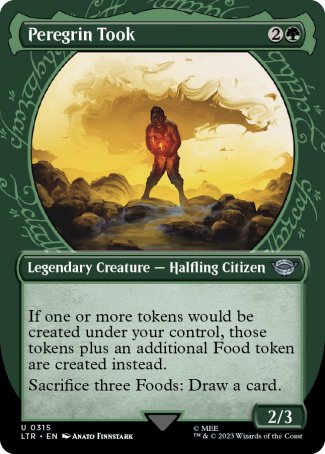 (315) Magic The Gathering The Lord of the Rings: Tales of Middle-earth: Extras Single: Peregrin Took Holo Uncommon