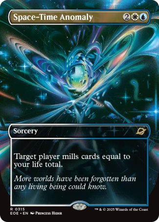 (315) Magic The Gathering Edge of Eternities: Extras Single: Space-Time Anomaly Holo Rare