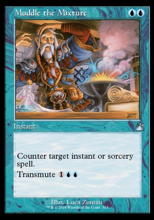 (315) Magic The Gathering Ravnica Remastered: Extras Single: Muddle the Mixture Holo Uncommon