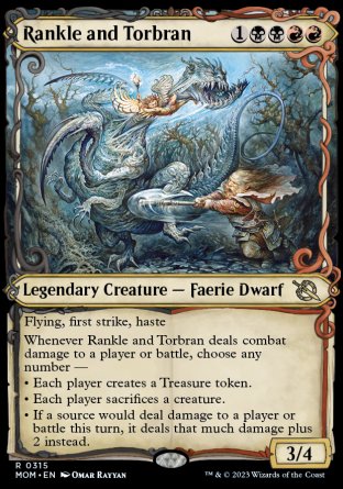 (315) Magic The Gathering March of the Machine: Extras Single: Rankle and Torbran Holo Rare