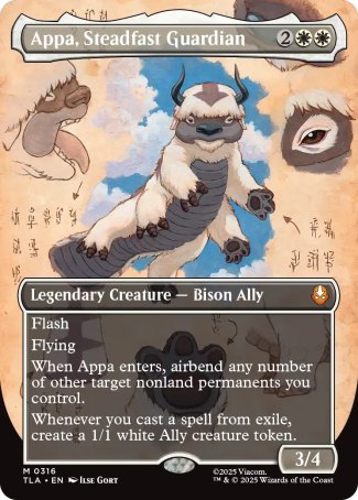 (316) Magic The Gathering Magic: The Gathering | Avatar: The Last Airbender: Extras Single: Appa, Steadfast Guardian Holo Mythic